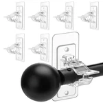6 Pack No Drill Curtain Rod Brackets, Adjustable Nail-free Hooks,... New. Price: $20.66.