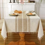Laolitou Rustic Cotton Linen Cloth,tablecloths For 6 Foot Rectangle Tab... New. Price: $52.09.