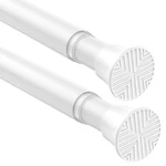 2PACK White Tension Curtain RODS18 To 36 Inch,spring Loaded No D... New. Price: $22.88.