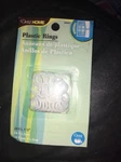 Dritz-white Plastic Rings. Home Decor Made Easy. Use With Tie-backs, Cafe Curtai New. Price: $11.88.