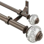 Vimayta Double Curtain Rods 36 To 72 INCHES3-6 Feet Solid Aluminum Alloy New. Price: $67.18.