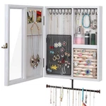 Keebofly Wall Mounted Jewelry Organizer With Rustic Wood Large Space ... New. Price: $61.57.