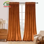 Roslynwood Velvet Orange Curtain Inches 52"W X 90"L (pack Of 2), New. Price: $64.77.