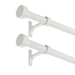 Pack Heavy Duty 1 Inch Diameter Single Curtain Rods 36-72 Adjustable Wi New. Price: $85.88.