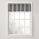 Montego Casual Textured Semi-sheer Grommet Kitchen Curtain Valance, 56" 14", New. Price: $12.92.
