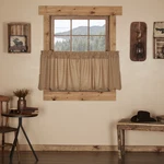 Rustic 24"X36" Tier Pair Tan Rod Pocket Plaid Kitchen Window Curtains Vhc Brands New. Price: $36.70.