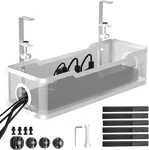 Under Desk Cable Management Tray White, Cinati Wire Organizers No Drill, New. Price: $25.99.