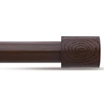 Jrzoo Walnut Wood Curtain RODS,1'' Decorative Adjustable Rustic Farmhouse Draper New. Price: $41.67.