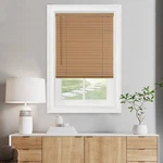 Cordless Light Filtering Mini Blind - Inch Width, 31"W X 64"H, Woodtone New. Price: $33.71.