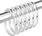 Amazer Plastic Shower Curtain Rings, Hooks, 24 Pcs Shaped New. Price: $10.92.