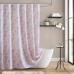 Laura Ashley Walled Garden Shower Curtain, Textured Cotton-rich Slub Fabric, New. Price: $57.99.
