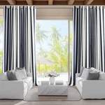 Hpd Half Price Drapes Villanova Striped Grommet Outdoor Curtains For Patio (1... New. Price: $45.30.