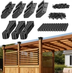 Louver Hardware Kit Deck Sunblind System Brackets 1 Set Black Stainless Steel Ad. Price: $80.89.