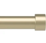 Umbra Cappa Adjustable Gold Curtain Rod 66-120 Inch Modern Brass Design New. Price: $5.99.