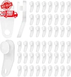 50 Pcs Plastic Curtain Hooks Roller Track Gliders White Traverse New. Price: $11.99.