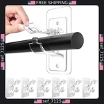Antimbee 6-PACK Self-adhesive Curtain Rod Holders No Drill, Nails Needed New. Price: $48.20.