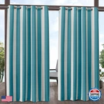 Exclusive Home Canopy Stripe Indoor/outdoor Grommet Top Curtain Panel 54X108 New. Price: $36.03.