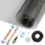 Window Screen Repair Kit - 59" X 106" Door Replacement Fiberglass New. Price: $28.72.