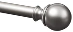 Amazon Basics Sturdy Adjustable Curtain Rod For Windows 36" To 72", Nickel New. Price: $41.28.