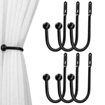 Vrss Wall Mount Curtain Tiebacks Drapery Holdbacks 6PCS Black New. Price: $25.62.