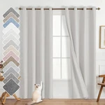 100% Blackout Curtains - Thermal Insulated For Bedroom Linen Textured & Energ... New. Price: $85.78.
