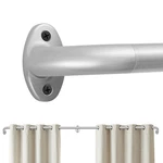 Nickel Blackout Curtain Rod, 1-INCH Diameter, Wrap Around For Window Light Block New. Price: $62.30.