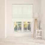 Arlo Blinds Cordless Fabric Roman Shades 34"W X 72"H, Light Filtering Ivory New. Price: $76.56.