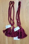 Conso Drapery Curtain Chair Burgundy Tie Backs W/tassells Ec Beautiful! New. Price: $10.00.