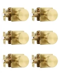 Tinewa 6 Pack Gold Interior Passage Door Knob Handle For Closet Hallway. Price: $193.97.