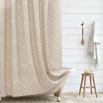 Siiluminisoy Boho Farmhouse Shower Curtain 72"W X 72"L (pack 1), Beige New. Price: $31.55.