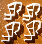 (4) Champion Valance Clips #240603 For Cordless 2" Horizontal Blinds New. Price: $7.95.