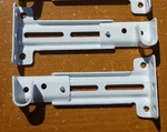 (1 Pair) Vintage Kirsch Single Cup Curtain Oval Rod End Brackets #9102025 White Used. Price: $6.65.