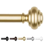Kamanina Gold Curtain Rod 48-84" (4-7FT) Heavy Duty Adjustable Drapery Window New. Price: $34.99.
