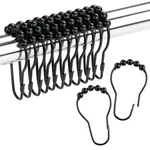Ansxiy Shower Curtain Hooks Rings, Rustproof 2.75 1.4 0.3 Inchs, Matte Black New. Price: $8.09.