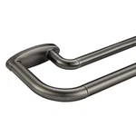 Double Curtain Rods Matte Brushed Grey,room 72-144", New. Price: $68.02.