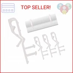 Amazing Drapery Hardware 2" Clear Hidden Valance Clips - Durable Plastic Bracket New. Price: $10.49.