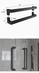 Barnsmith 24 Inches Commercial Door Handle Pull Heavy Duty Stainless Steel - Open. Price: $49.99.