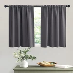 Ryb Home Short Grey Blackout Curtains For Small Bedroom Window, Insulating Uv... New. Price: $14.62.