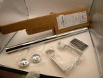 Ivilon Side Window Curtain Rod End Cap Style Inch Pole 16 To 28 Chrome New. Price: $14.00.