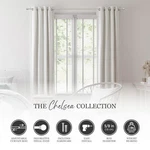 Kenney Chelsea 28 - 48 In. Adjustable Single Silver Curtain Rod, Brushed Nickel New. Price: $24.97.