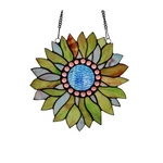Chloe-lighting Sundance Tiffany-style Floral Stained Glass Window Panel 11"... New. Price: $47.45.