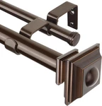 Double Curtain Rods 72 To 144 Inches Antique For Windows 69-140 New. Price: $52.99.