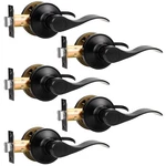 Knobonly 5 Pack Matte Black Pasage Door Levers Interior Handles For New. Price: $110.56.