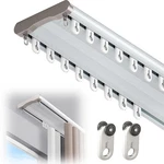 Double Curtain Track Ceiling Mount, 3.6FT (1.1M) Heavy Duty White Aluminum Al... New. Price: $46.22.
