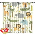Jaderys Blackout Curtains Jungle Animals STYLE-3 42X54 New. Price: $52.99.
