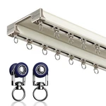 Ceiling Curtain Track - Double Rails System, Sliding (white, 4.5M) New. Price: $320.88.