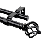 Kamanina Double Curtain Rod 72 To 144 INCHES(6-12 Feet), Black Heavy Duty Cur... New. Price: $61.75.