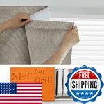 Sovtfides 100% Self Adhesive Blackout Curtains- Stick On Shades Window New. Price: $40.48.