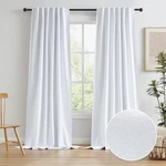 Keqiaosuocai Linen White Slide Door Curtains Blackout 6799 Open. Price: $20.00.