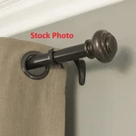 Beme International Decopolitan 36" 72" Telescopic Curtain Rod- Brown New. Price: $42.99.